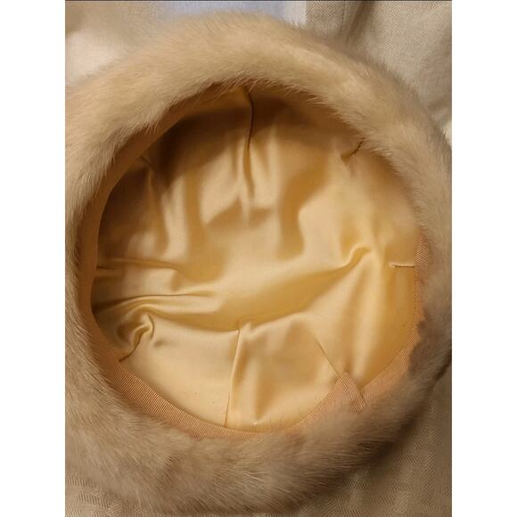 Vintage Mink Fur Hat Brown 22 in Circumference Classic Winter Wear - Picture 7 of 8